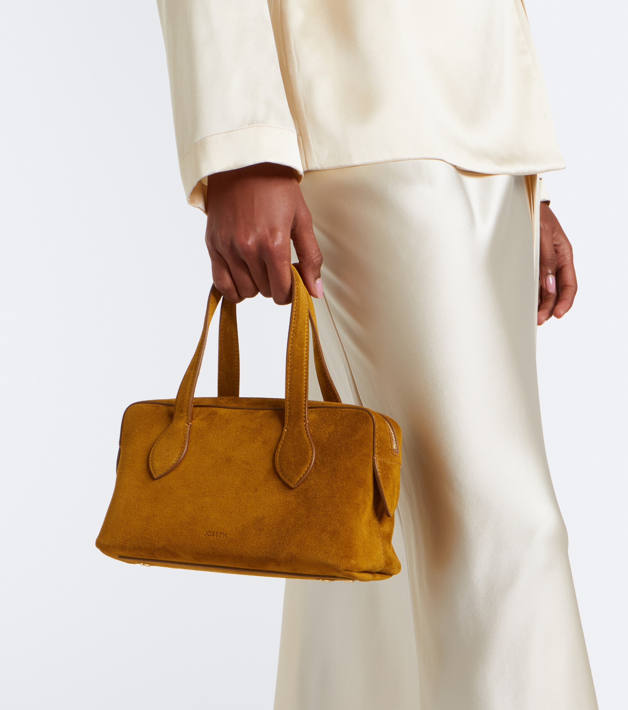 JOSEPH Loaf Mini suede top-handle bag