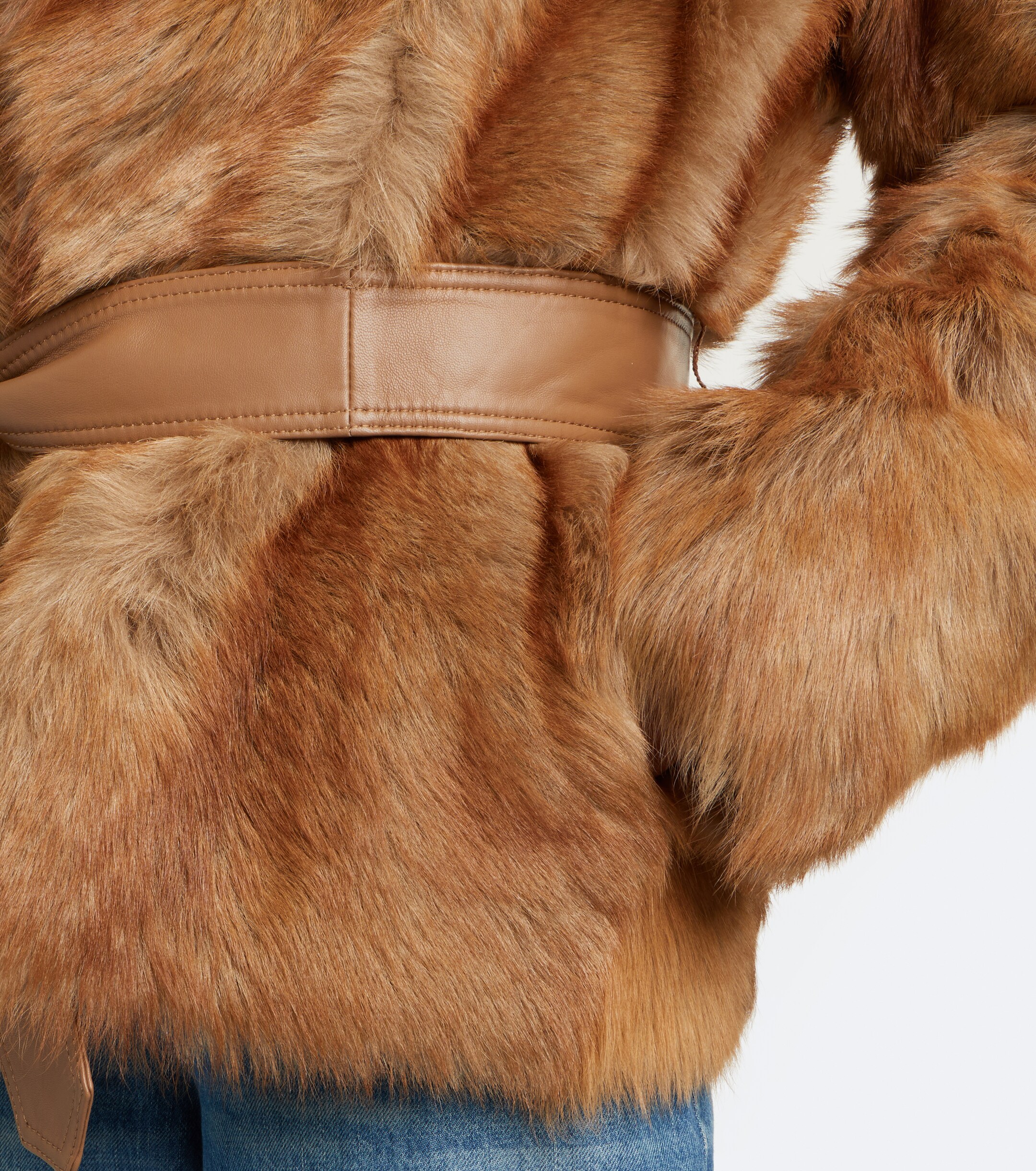 Zimmermann Zimmermann Valiant belted shearling jacket