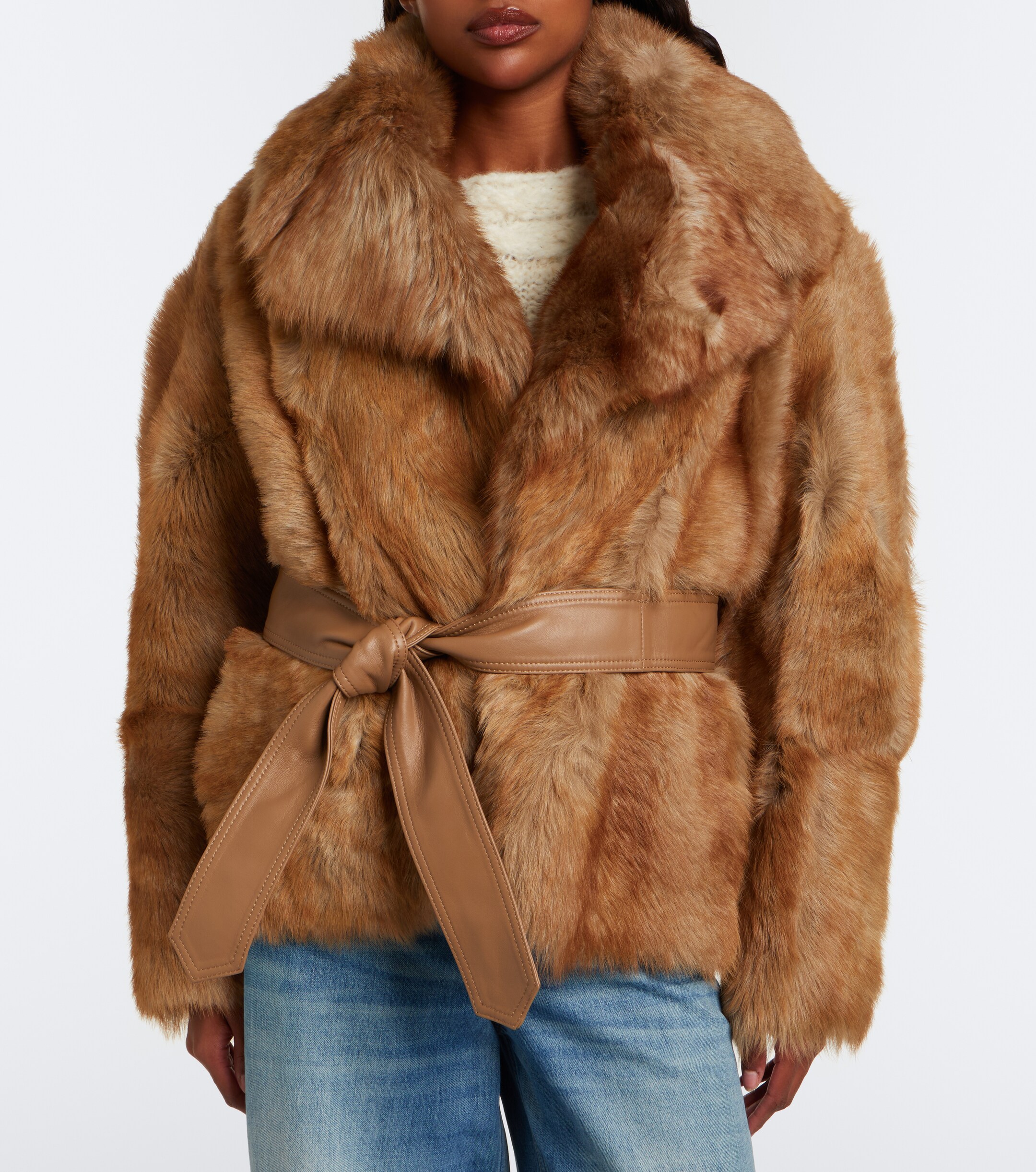 Zimmermann Zimmermann Valiant belted shearling jacket