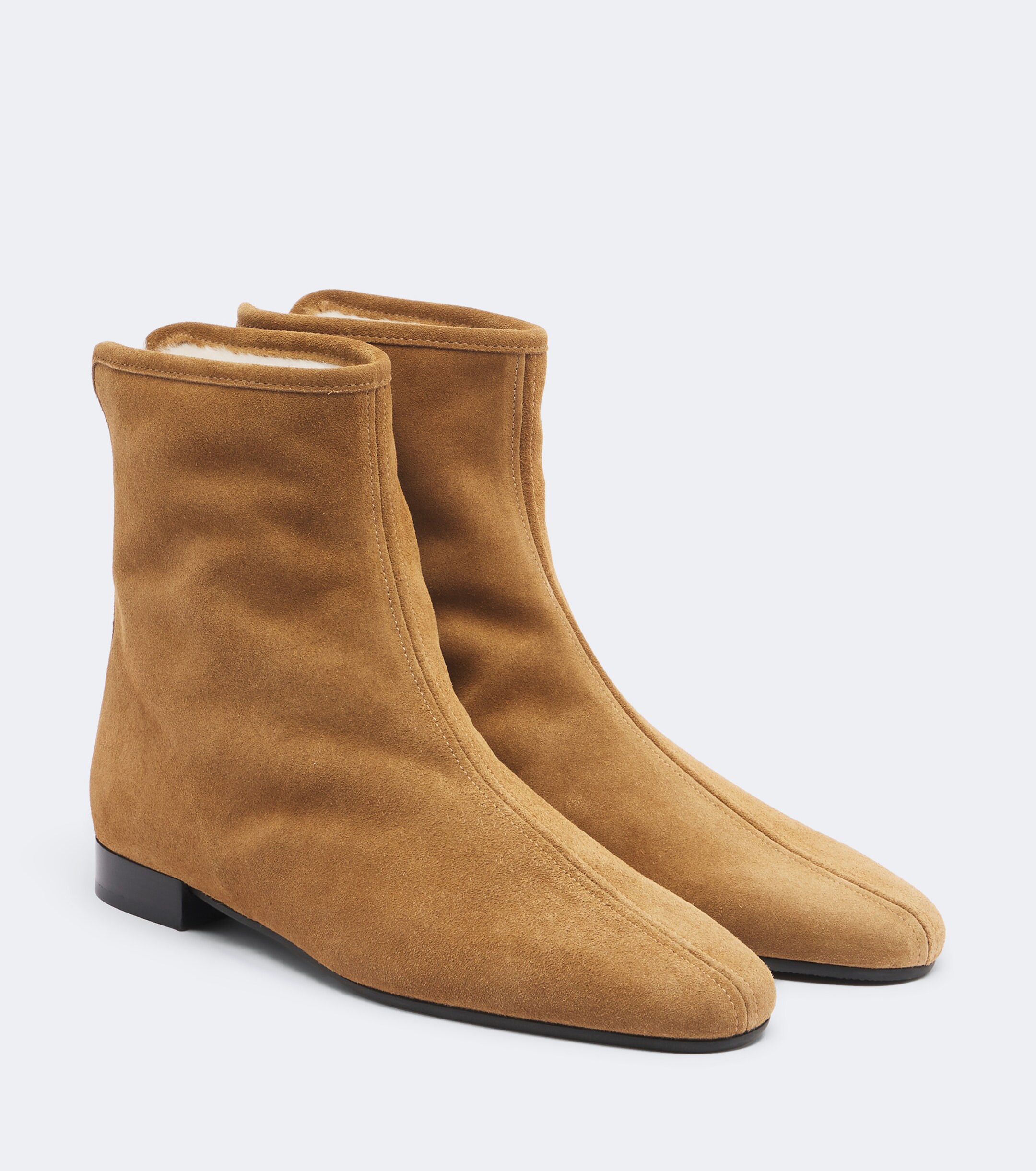 TOTEME Toteme Shearling-lined suede ankle boots