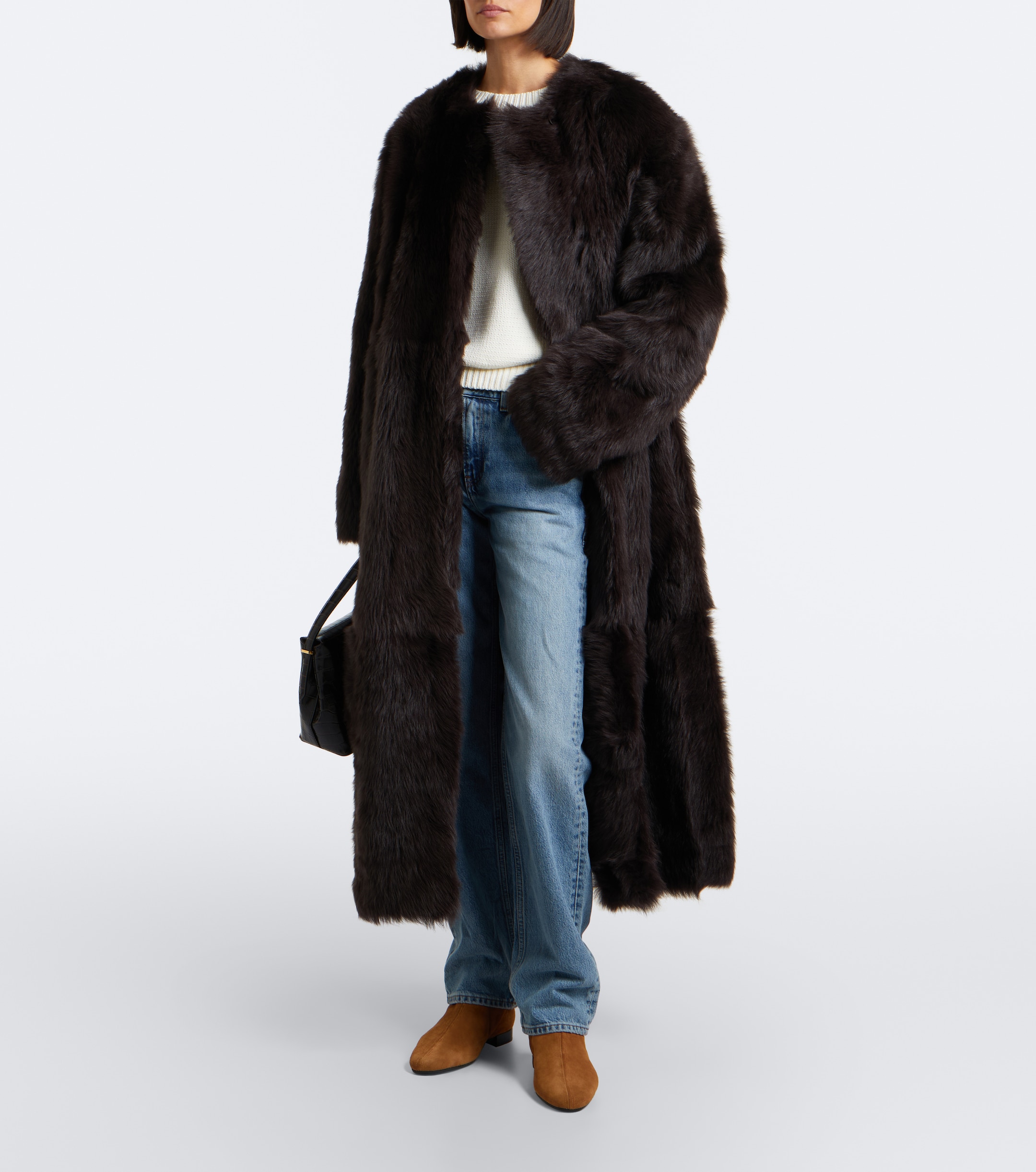 TOTEME Toteme Shearling-lined suede ankle boots