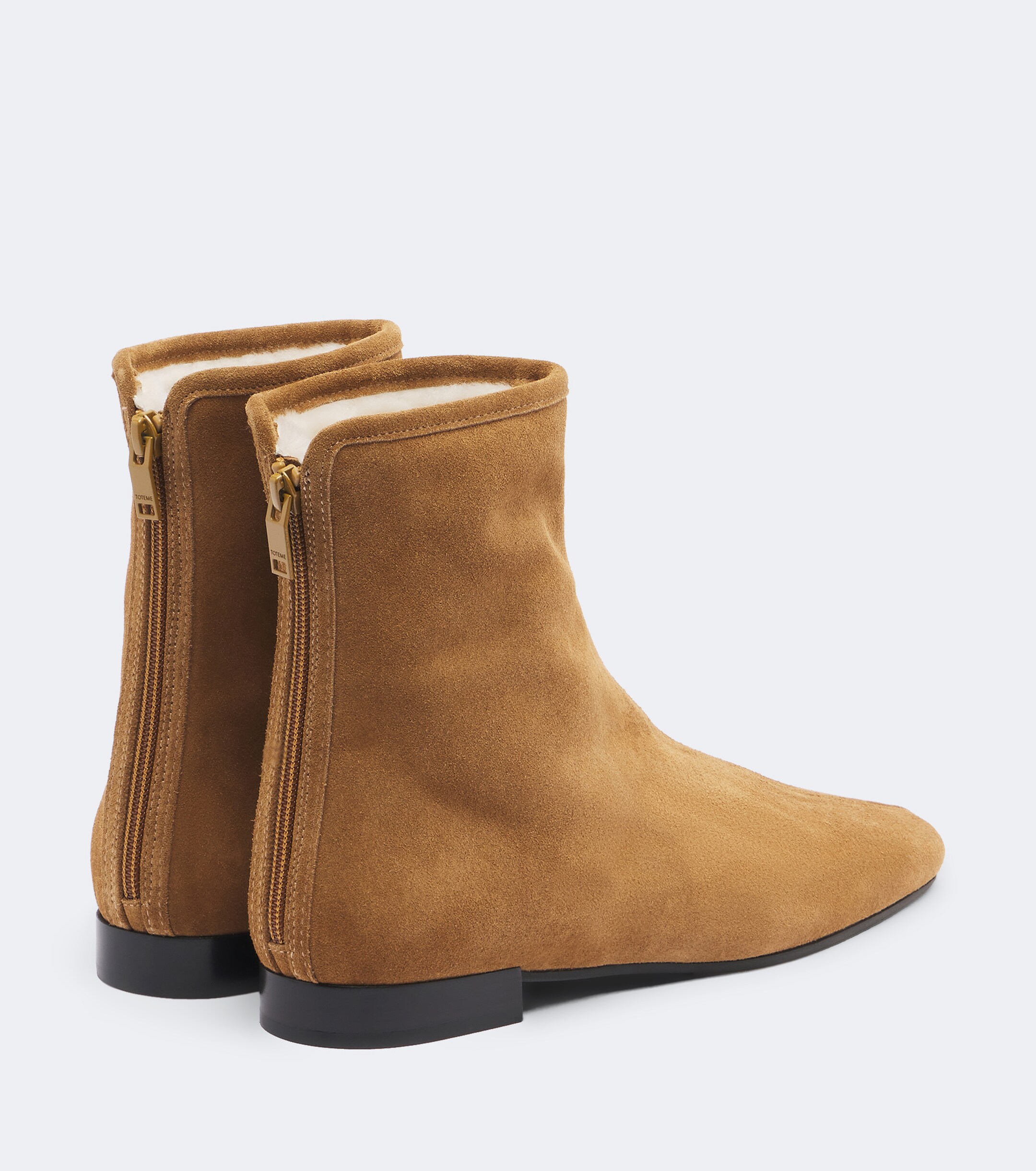 TOTEME Toteme Shearling-lined suede ankle boots
