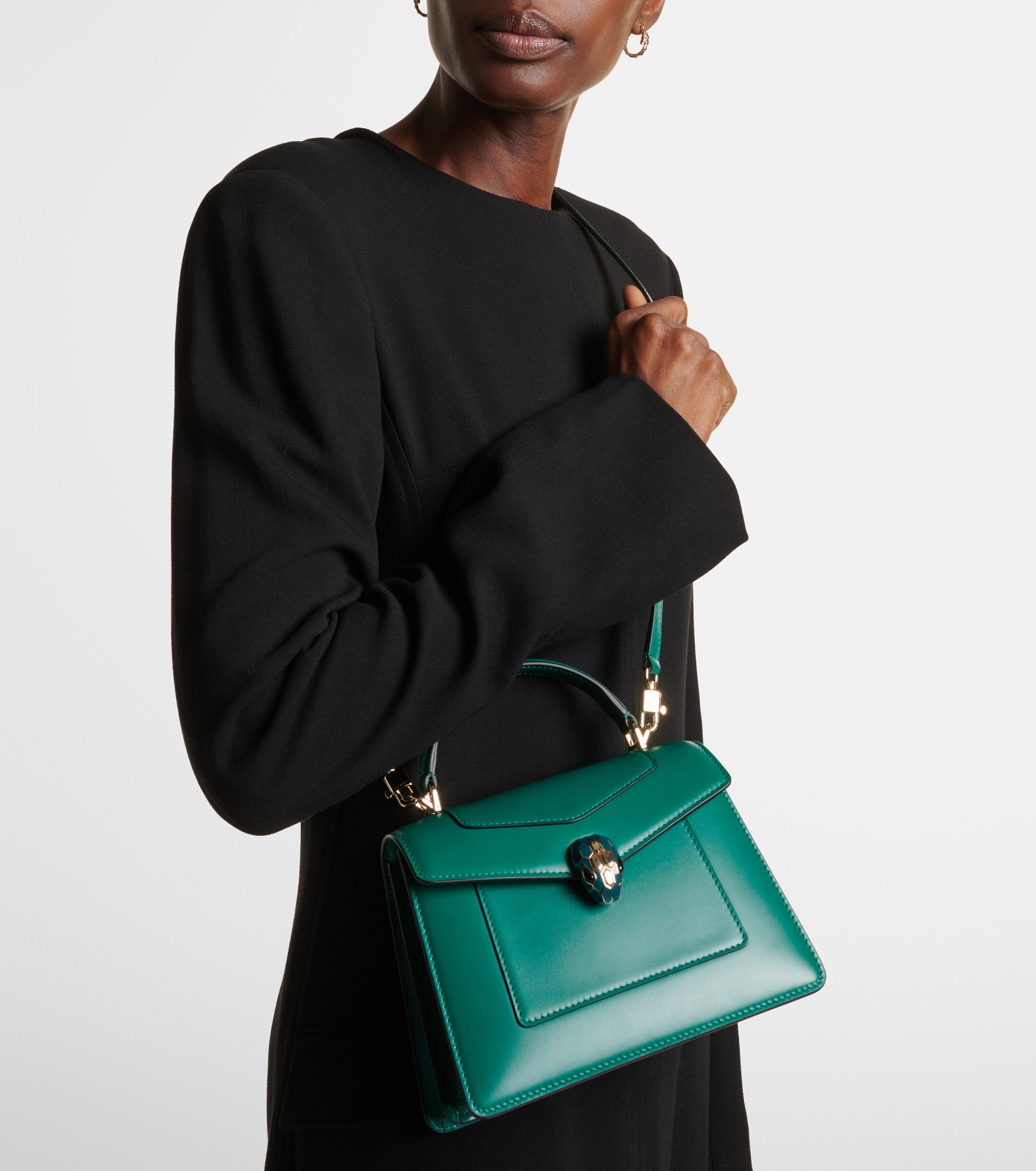 Bvlgari Serpenti Forever Medium leather top-handle bag thumbnail