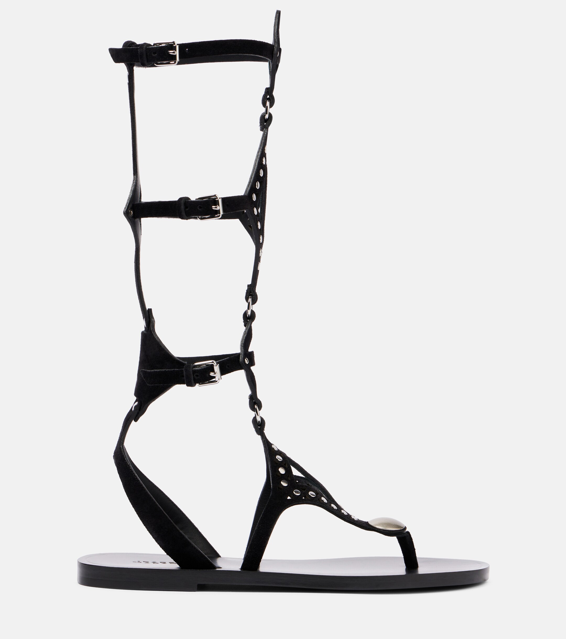Isabel Marant Boham cutout suede gladiator sandals thumbnail