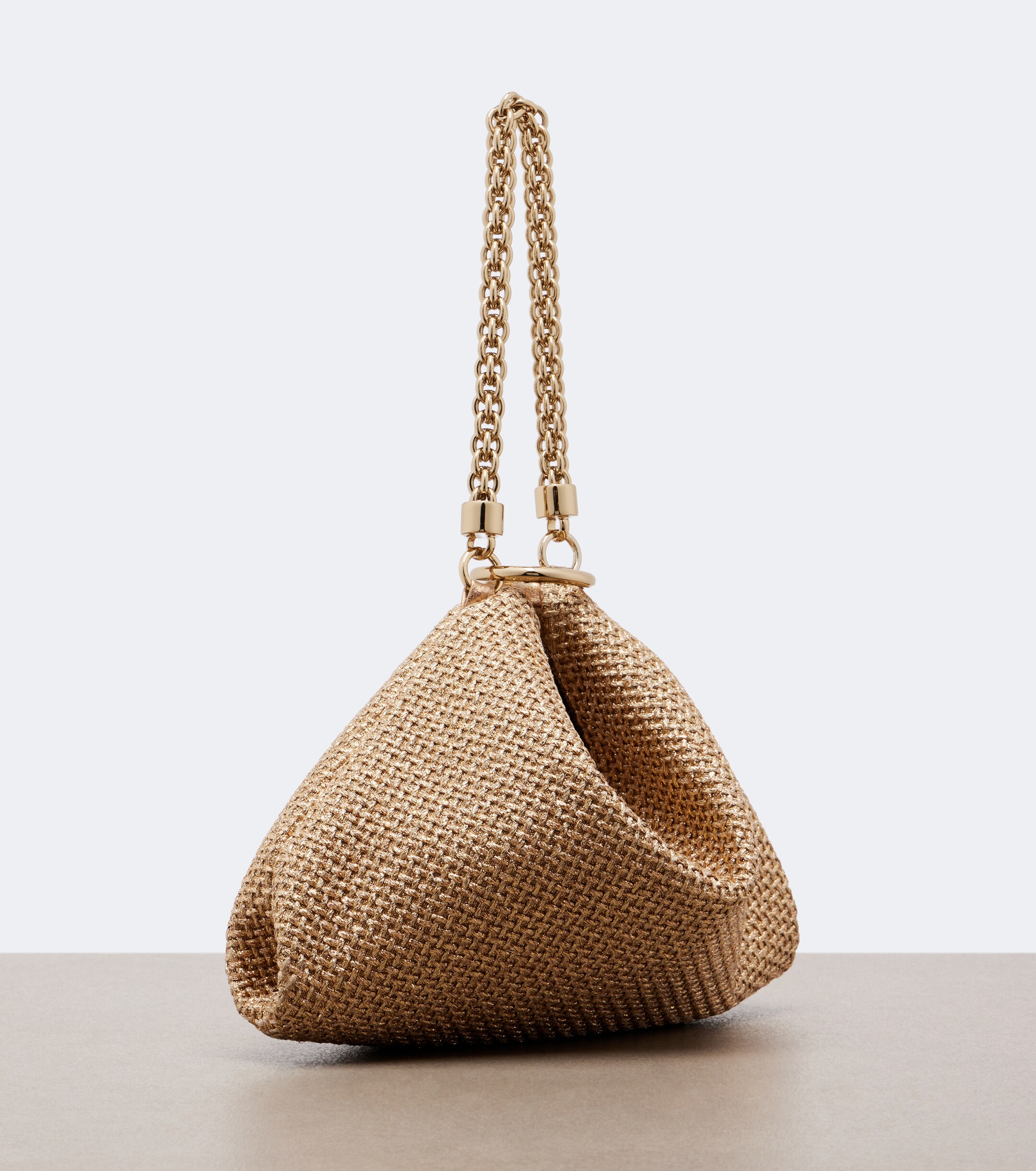JIMMY CHOO Callie Medium raffia-effect shoulder bag