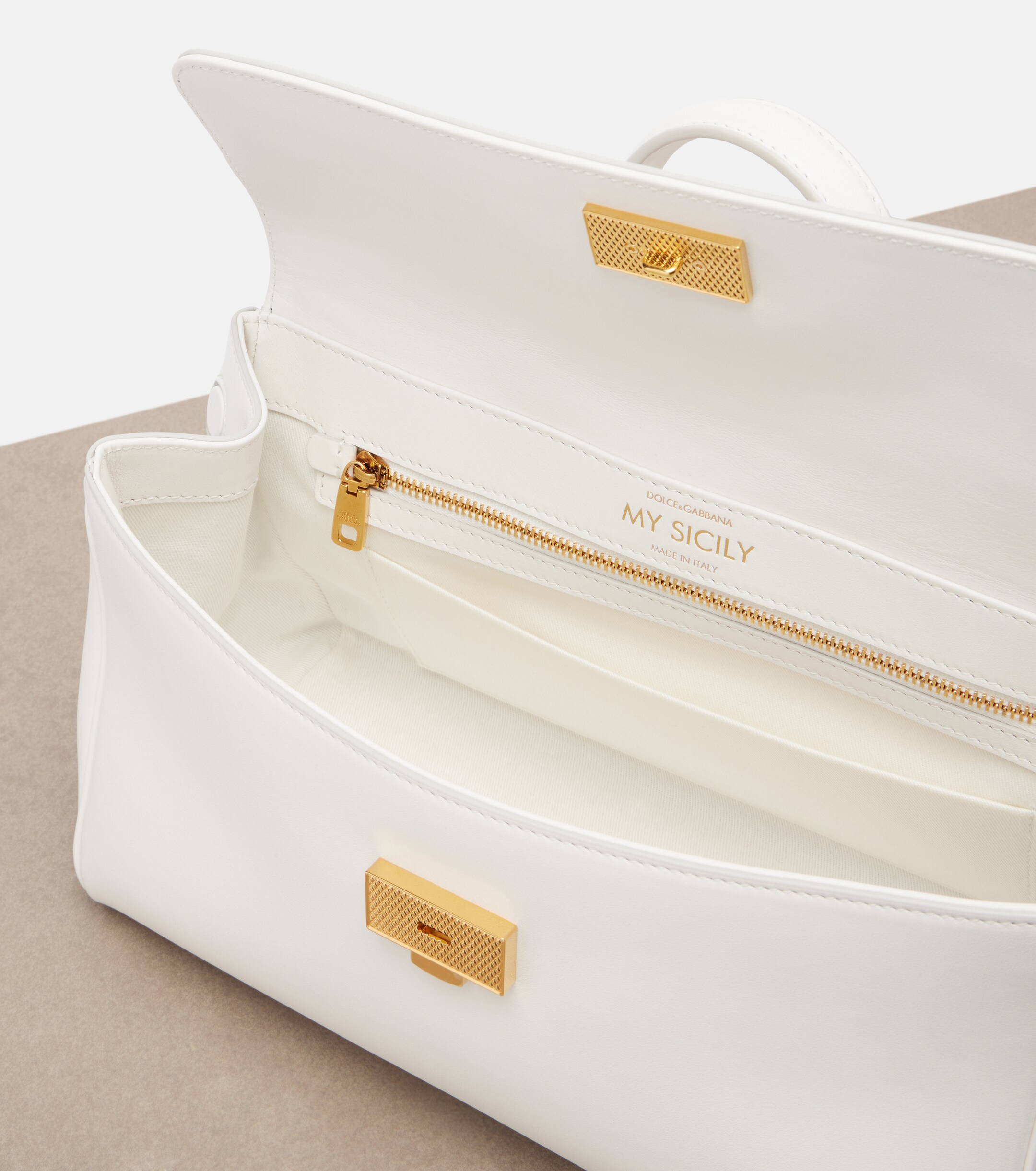 Dolce&Gabbana Sicily Medium leather top-handle bag