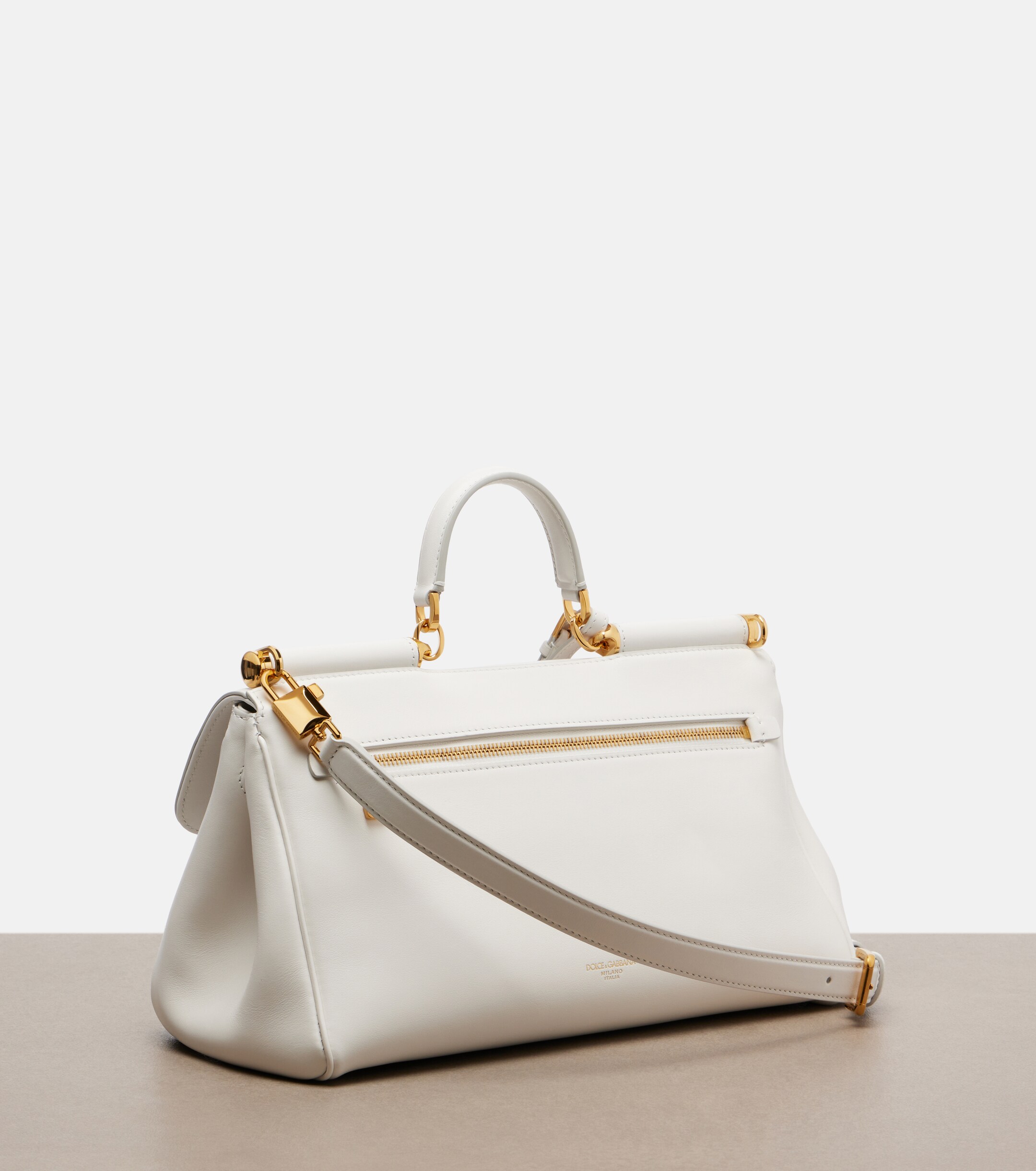 Dolce&Gabbana Sicily Medium leather top-handle bag