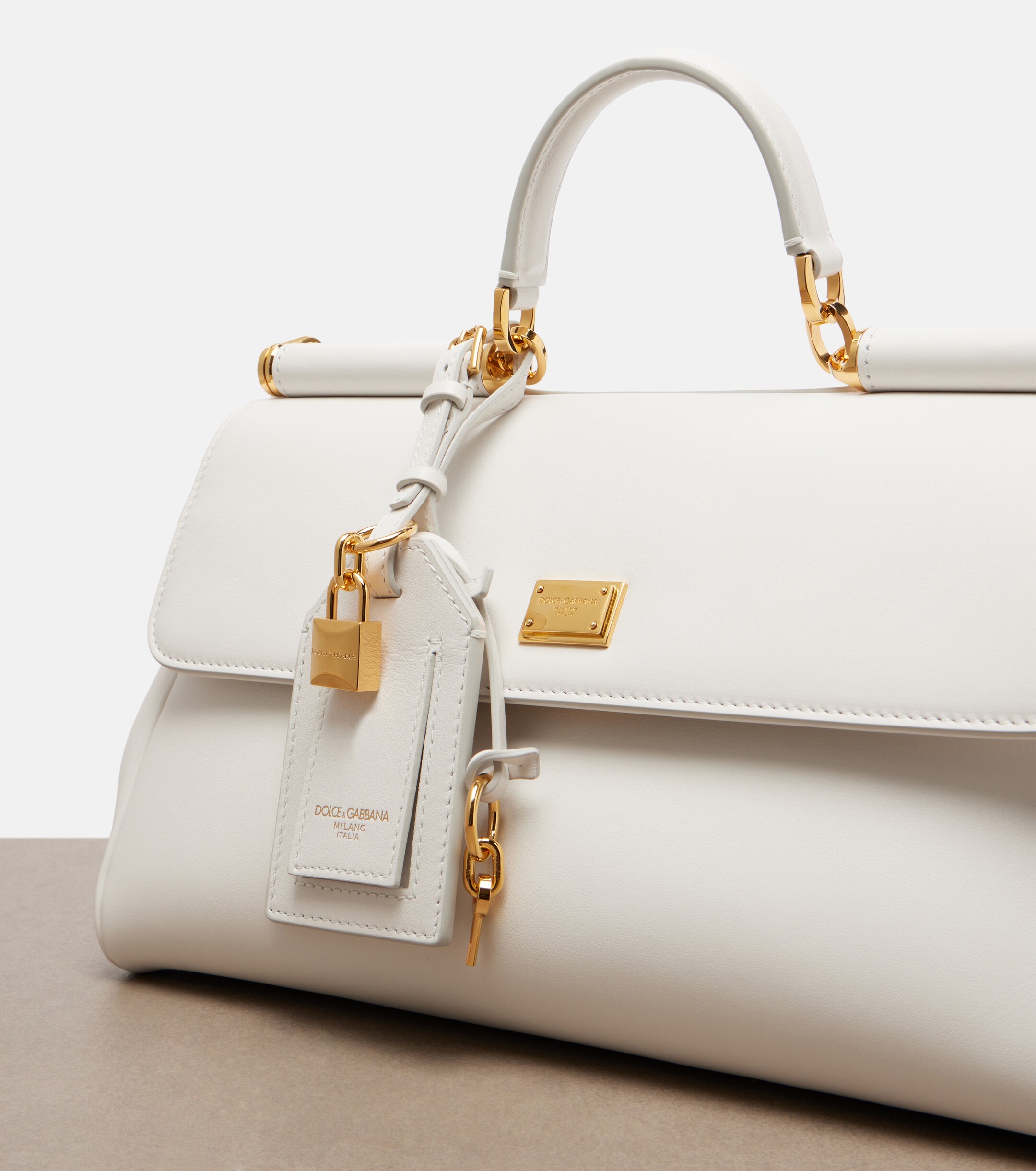 Dolce&Gabbana Sicily Medium leather top-handle bag