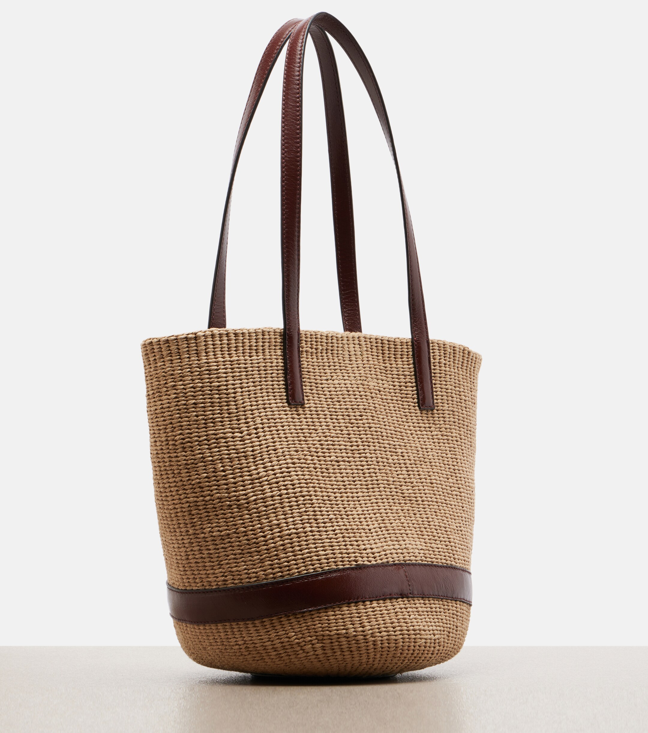 Chloé Medium leather-trimmed basket bag