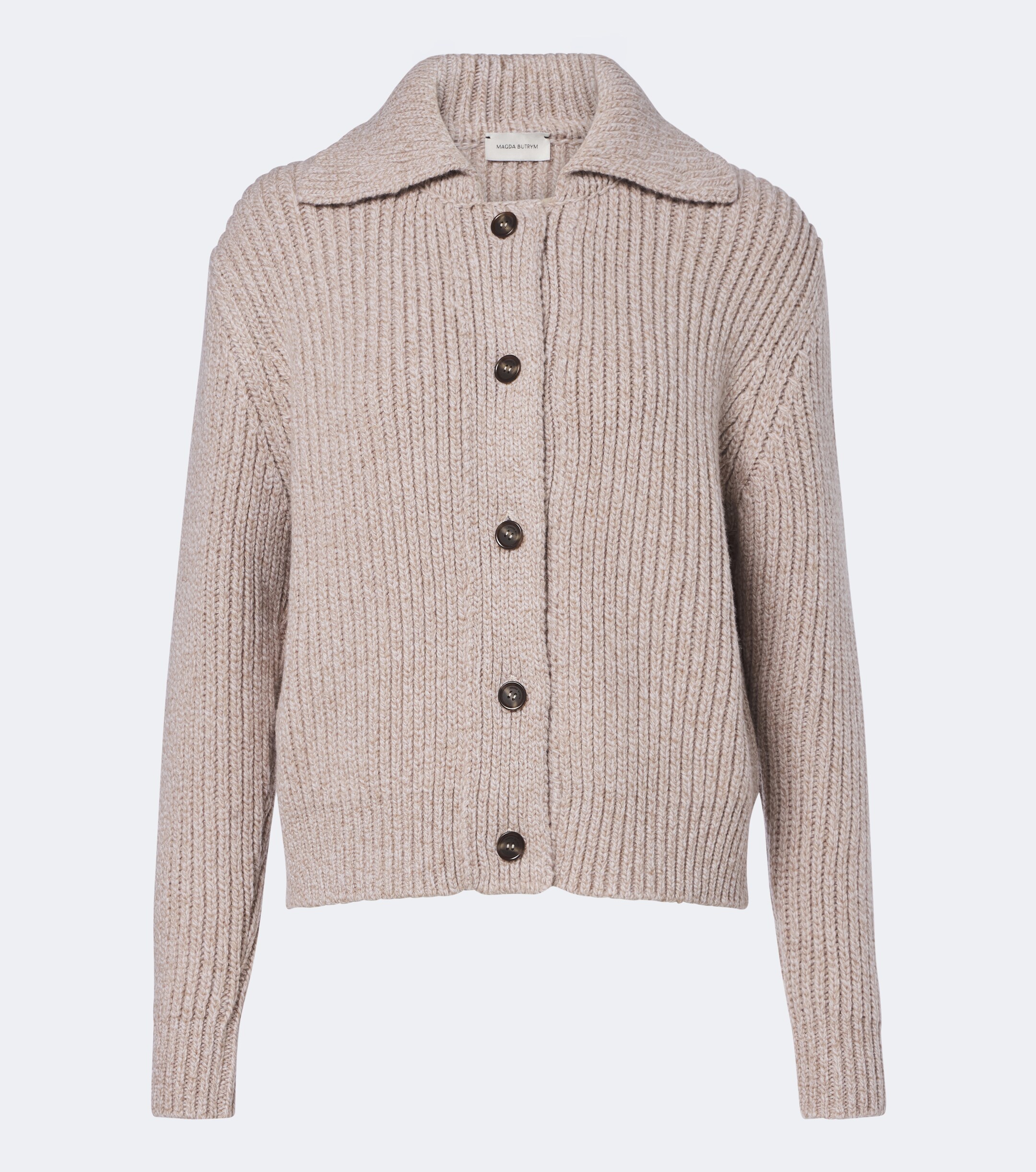 Magda Butrym Magda Butrym Ribbed-knit wool cardigan