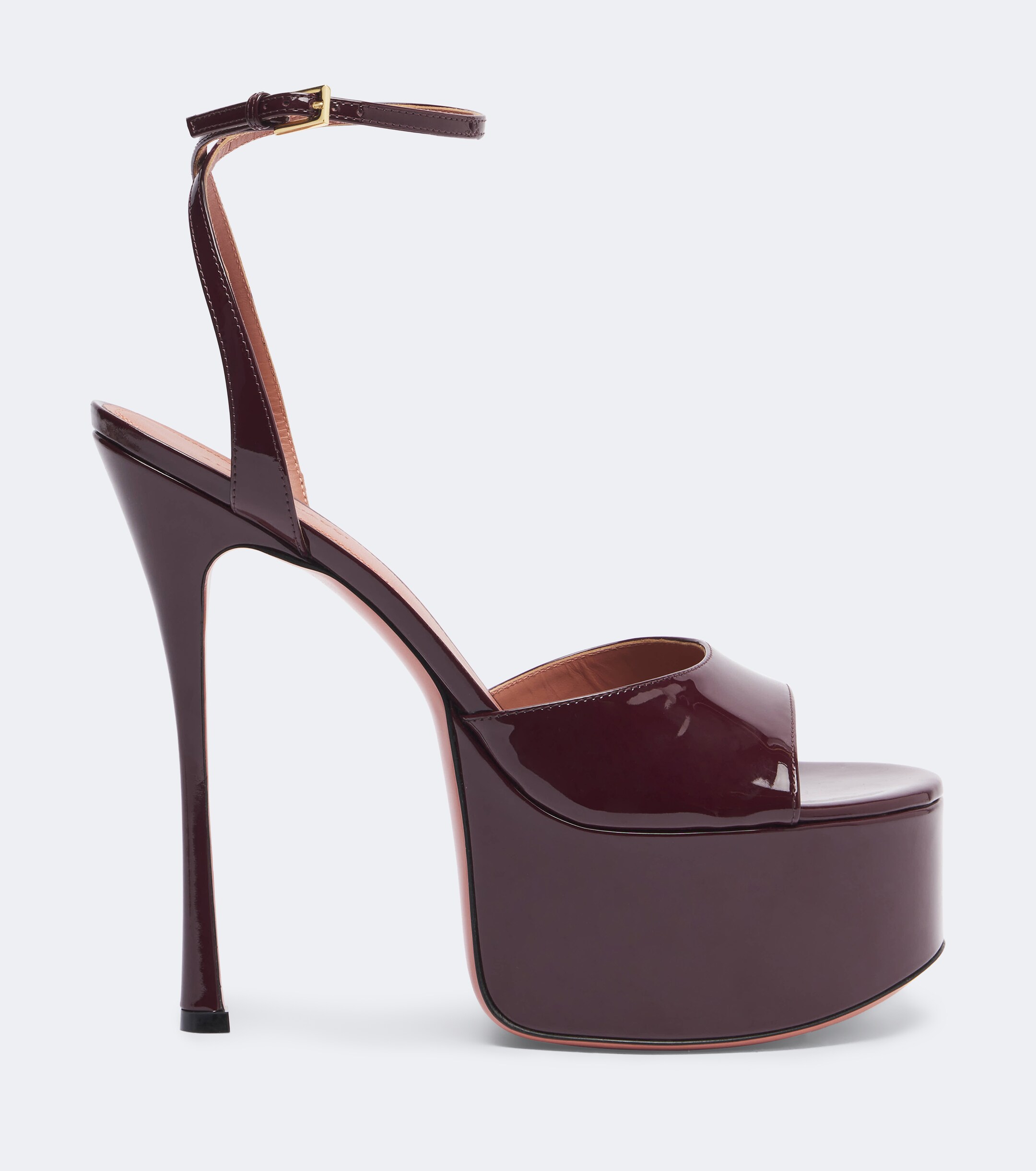 AMINA MUADDI Amina Muaddi Aya patent leather platform sandals