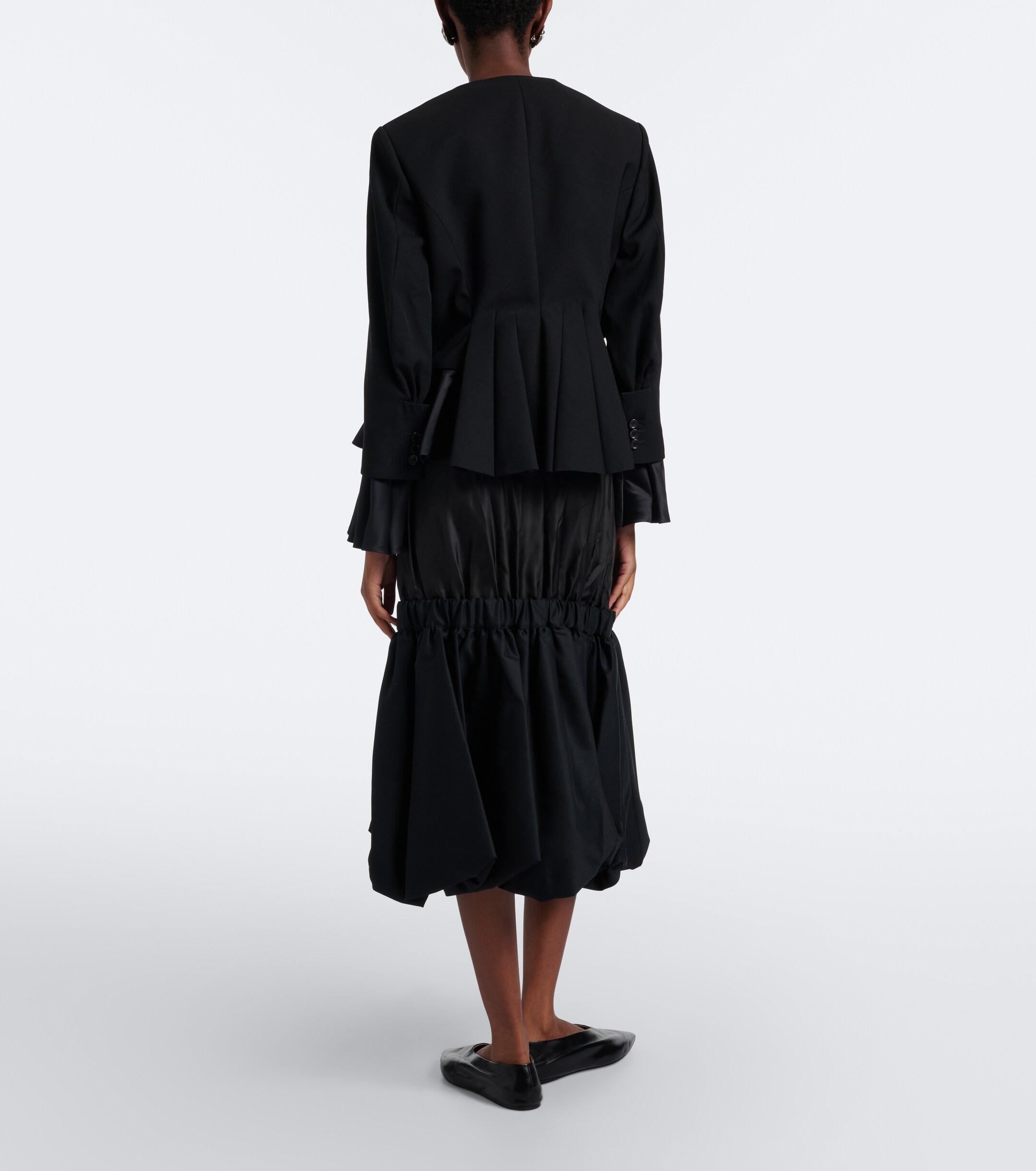 Noir Kei Ninomiya Noir Kei Ninomiya Tiered midi skirt