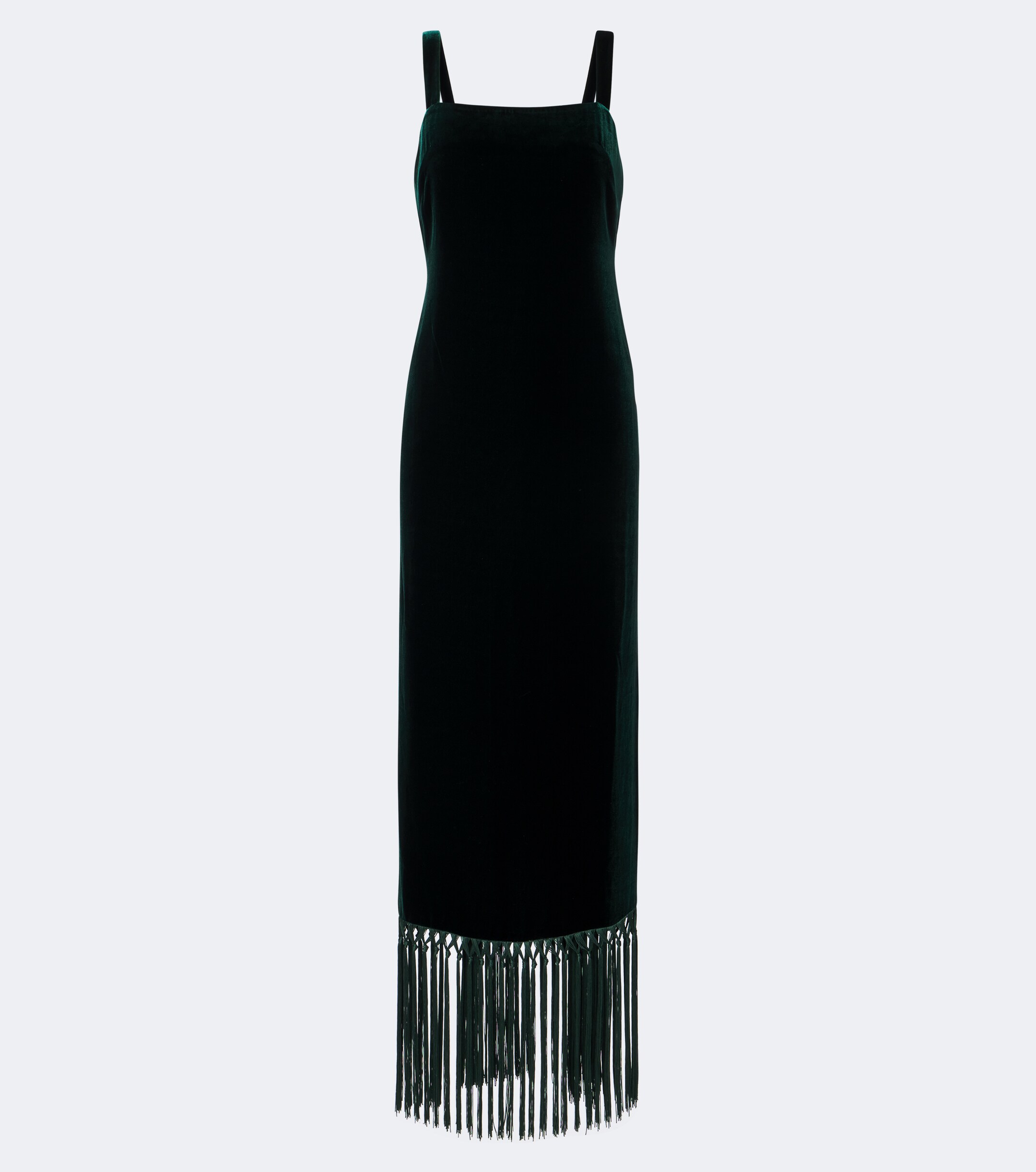 Taller Marmo Taller Marmo Palermo fringed velvet maxi dress
