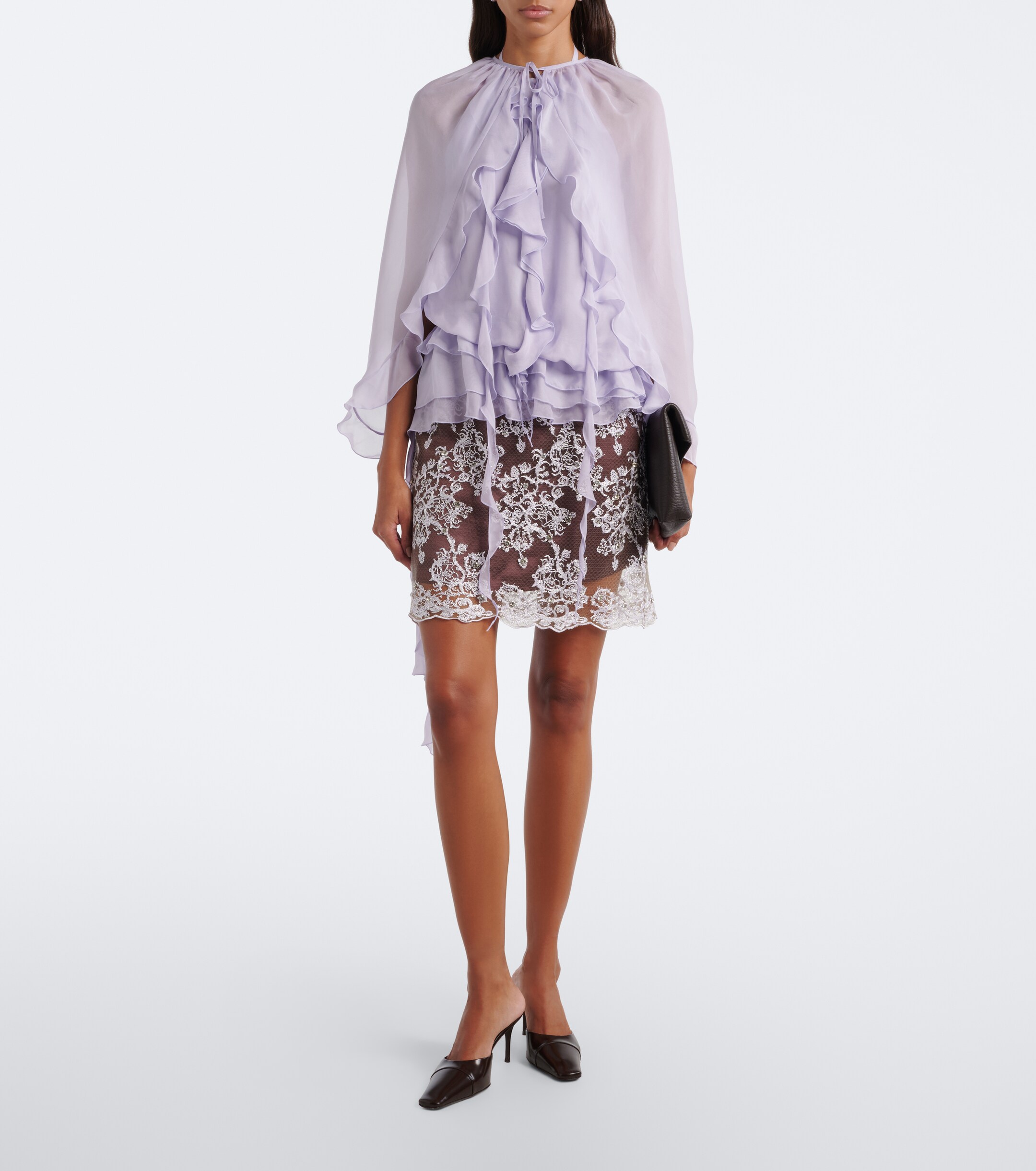 Jacques Wei Jacques Wei Ruffled chiffon blouse