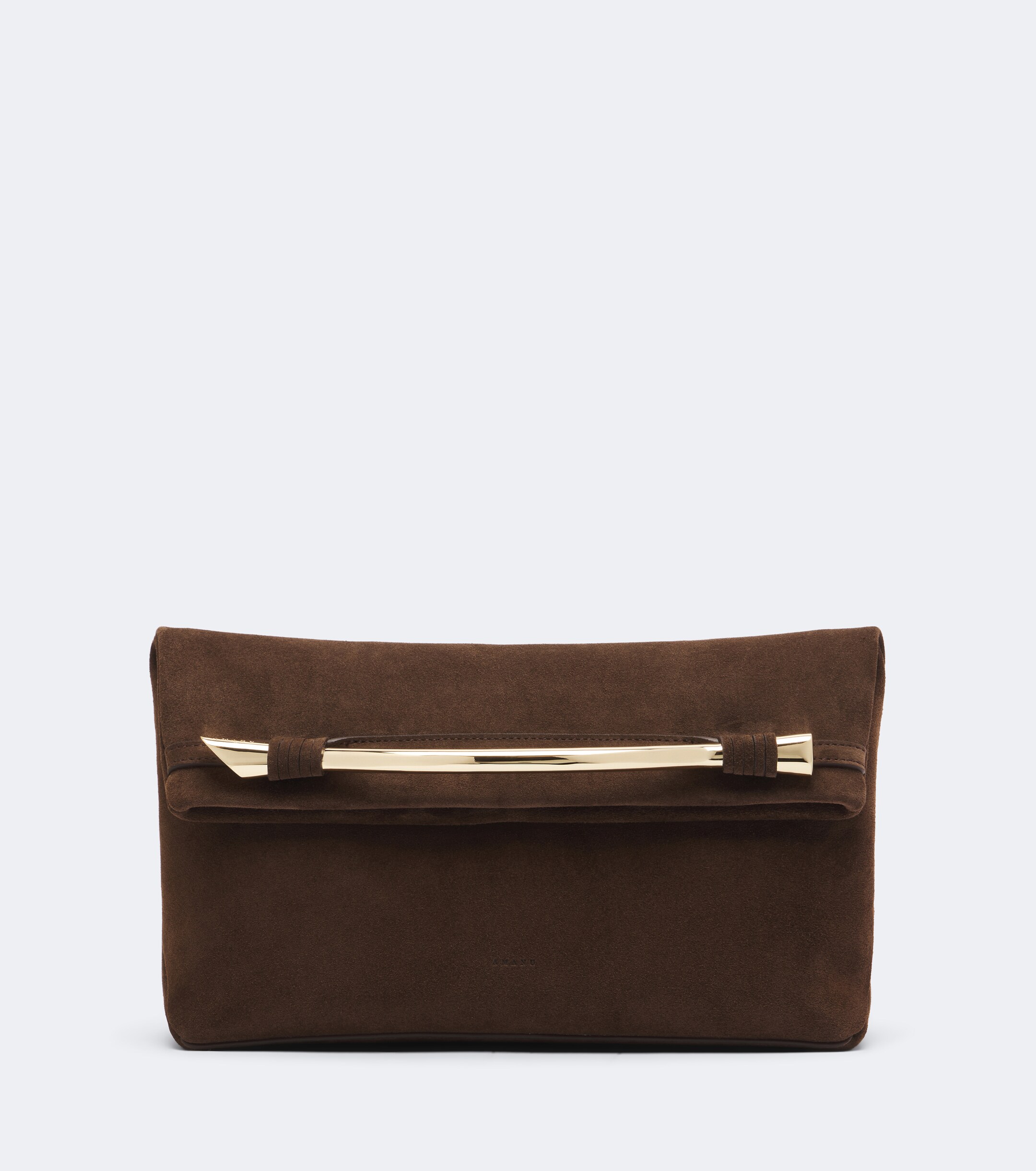 AMANU Amanu Egypt suede clutch