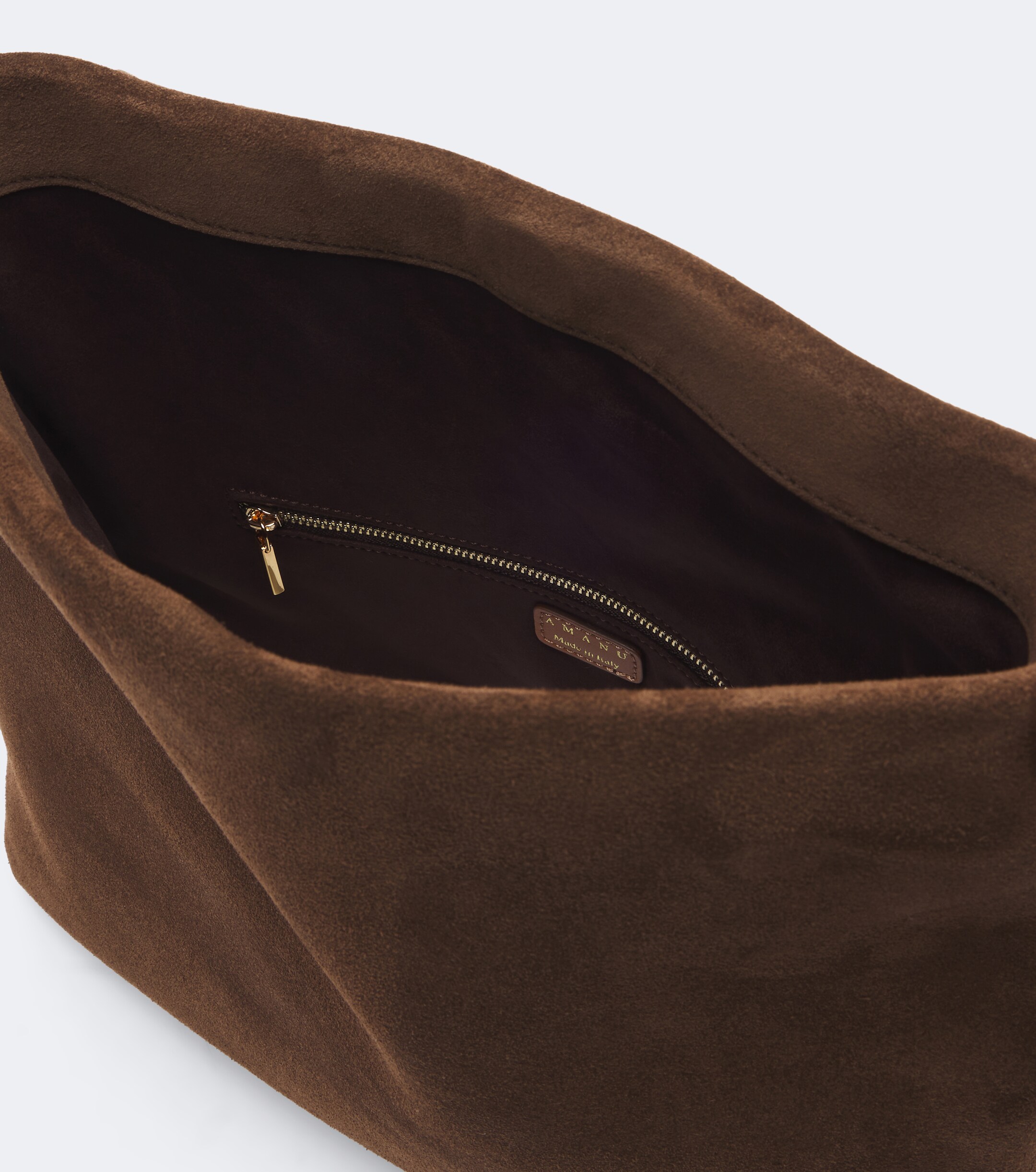 AMANU Amanu Egypt suede clutch
