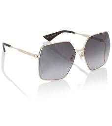 gucci 56mm oversize square sunglasses