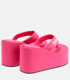 Platform Thong Sandals, Navy, Coperni