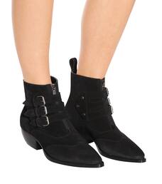 saint laurent theo suede chelsea boots