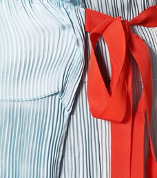 sasha pleated ruffle wrap dress