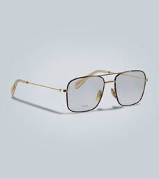 Celine Eyewear Double Bar Metal Frame Glasses Mytheresa