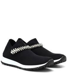 Jimmy choo verona crystal knit sneakers Clearance