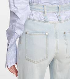 margiela cut out jeans