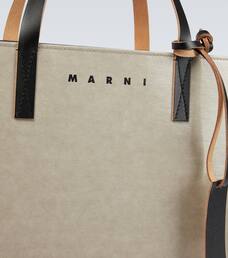 Marni - PVC tote bag with logo | Mytheresa