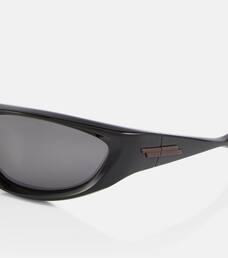 bottega veneta cone wraparound sunglasses