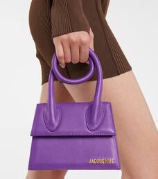 Borsa grande a mano rosa con logo dorato Jacquemus | Ratti Boutique