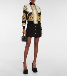 versace medusa satin platform pumps