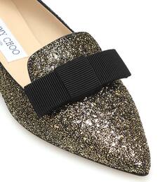 jimmy choo gala glitter flats
