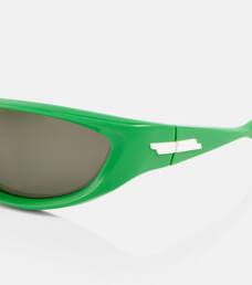 bottega veneta cone wraparound sunglasses