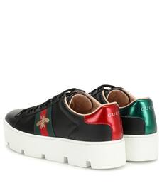 gucci leather platform sneakers