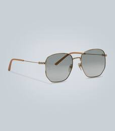 gucci hexagon frame sunglasses