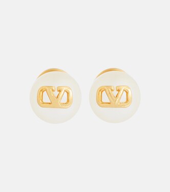 Pendientes VLogo con perlas sintéticas | Valentino