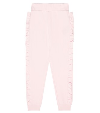 Ruffled cotton sweatpants | Balmain Kids