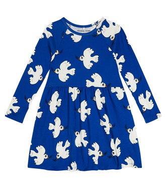 x Wrangler printed cotton jersey dress | Mini Rodini