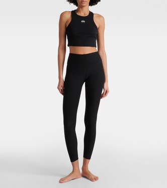 Cropped-Top Aspire aus einem Baumwollgemisch in Schwarz - Alo Yoga  