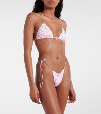 flora bikini top paraiso floral print