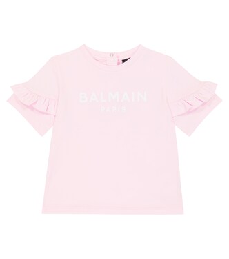 Baby logo cotton T-shirt | Balmain Kids