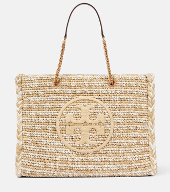 Ella logo-embroidered tote bag | Tory Burch