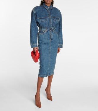 Kristy Oversized Denim Jacket - Blue