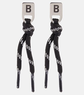 Logo-engraved earrings | Balenciaga