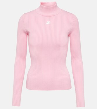 Ribbed-knit turtleneck sweater | Courrèges