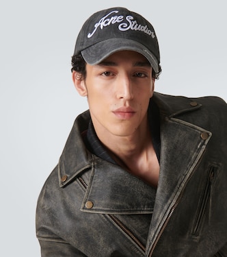 Baseballcap aus Baumwoll-Twill in Schwarz - Acne Studios | Mytheresa