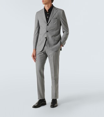 Anzug aus Wolle in Grau - Kiton | Mytheresa 