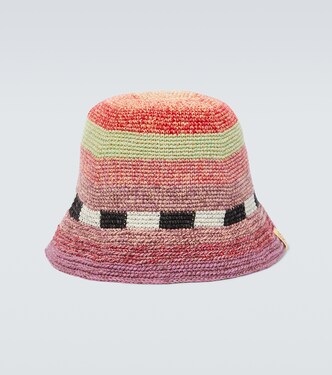 Meda striped crochet bucket hat | Visvim