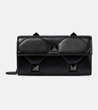 Cartera con cadena Roman Stud de piel | Valentino Garavani