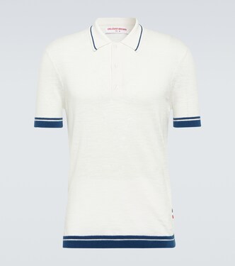 Maranon cotton and linen-blend polo shirt | Orlebar Brown